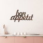 Wallity Rusty Bon Appetit Escultura de pared de metal